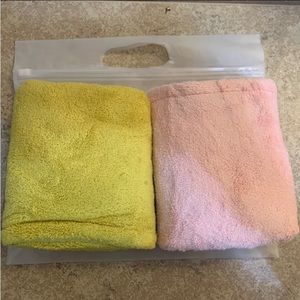 Hicober Microfiber Hair Towel, 2 Packs Hair Turbans for Wet Hair, Drying Hair
